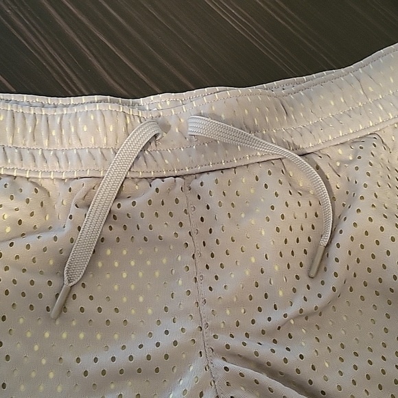 Athletic shorts. Medium. Grey with yellow/green neon under. - Picture 2 of 4